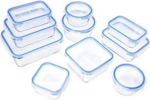 Pojemniki do żywności AmazonBasics błękitne 10 sztuk - Pojemniki kuchenne - miniaturka - grafika 1