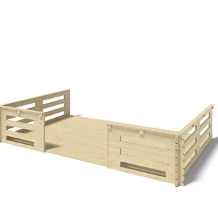 Weranda do domku ALTANKA 5x3 m - kolor naturalny, drewniana, DOM616, 1szt. - Altany ogrodowe Weranda do domku ALTANKA 5x3 m - kolor naturalny, drewniana, DOM616, 1szt. - Altany ogrodowe - miniaturka - grafika 1