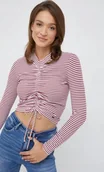 Bluzki damskie - Pepe Jeans Bluzka z Długim Rękawem w Paski M 1z0c1_c* T4a - miniaturka - grafika 1