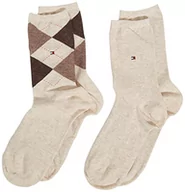 Skarpetki damskie - Tommy Hilfiger Skarpety (zestaw 2 sztuk) Damskie, Beżowy (Light Beige Melange 360), 39-42 EU - miniaturka - grafika 1