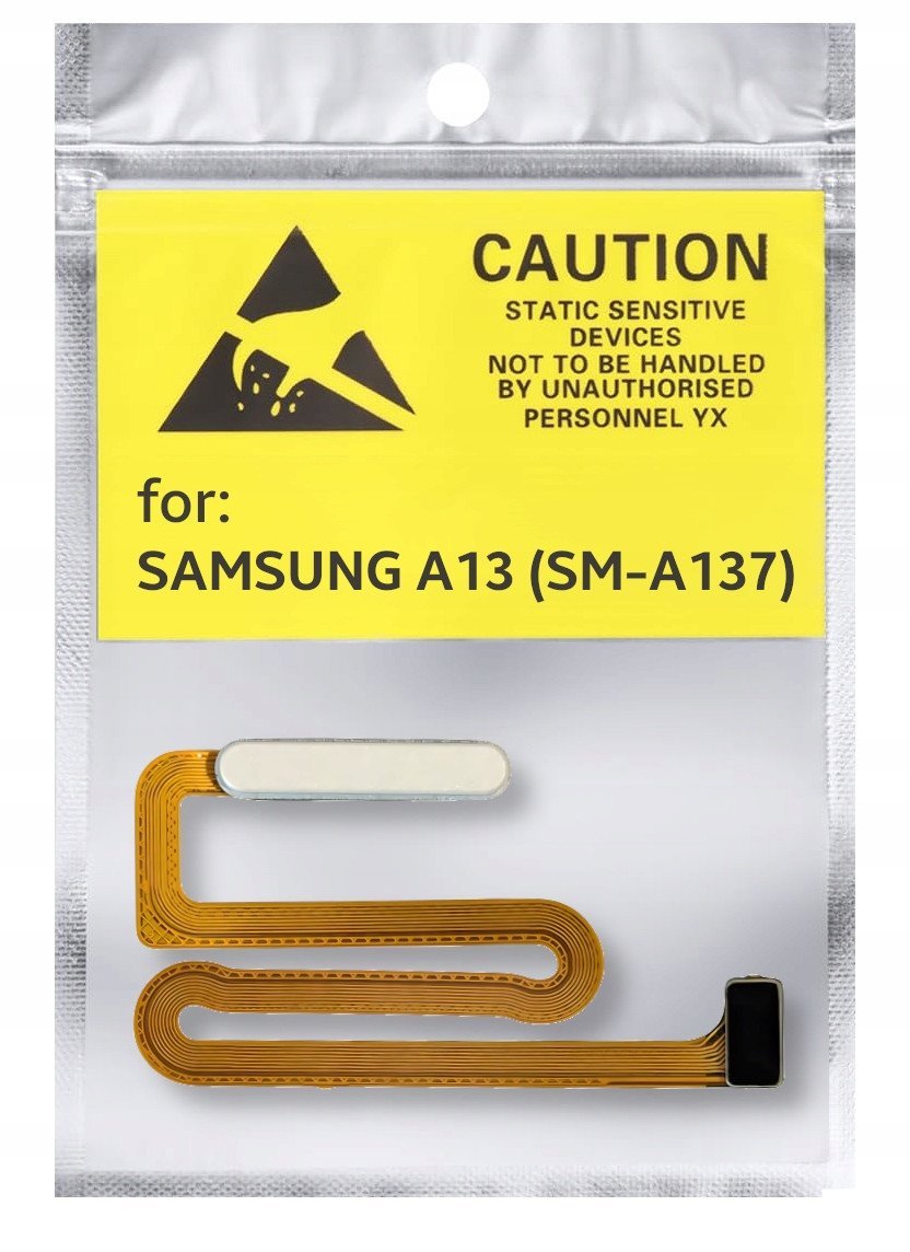 Oryginał Czytnik Linii Papilarnych do Samsung A13 SM-A137 Przycisk Biały 5904858323401