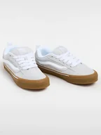 Trampki damskie - Vans Skórzane sneakersy "Knu Skool" w kolorze jasnoszarym - miniaturka - grafika 1