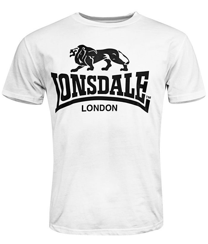 T-shirt LONSDALE LOGO biały-L