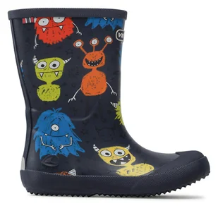 Kalosze Viking Indie Print 1-60120-550 Granatowy - Buty dla chłopców - miniaturka - grafika 1