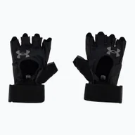 Rękawiczki sportowe damskie - Rękawiczki treningowe męskie Under Armour M'S Weightlifting black/black/pitch gray - miniaturka - grafika 1