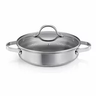 Patelnie - Tescoma Głęboka patelnia z pokrywką SteelCRAFTśrednica 24 cm, 2 uchwyty - miniaturka - grafika 1