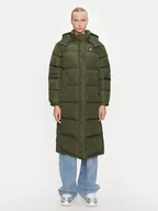 Kurtki damskie - Tommy Jeans Kurtka puchowa Alaska DW0DW18860 Zielony Regular Fit - miniaturka - grafika 1