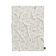 Koce - Koc pluszowy WINTER wzór BN37 | złote świąteczne szkice 80 x 60 cm - miniaturka - grafika 1