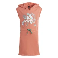 Sukienki i spódniczki dla dziewczynek - Dziecięca Sukienka ADIDAS G SUM DRESS HR5836 – Pomarańczowy - miniaturka - grafika 1