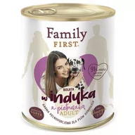 Mokra karma dla psów - FAMILY FIRST - Mokra karma dla psa dorosłego INDYK Z PIETRUSZKĄ puszka 800g - miniaturka - grafika 1