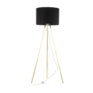 Lampy stojące - UMBERTO BLACK GOLD LAMPA PODŁOGOWA 1 - miniaturka - grafika 1