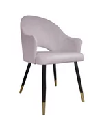 Krzesła - Atos Krzesło Velvet noga czarna/złota MG33 - miniaturka - grafika 1