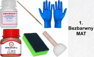 BEZBARWNY MAT 1 Renoskór ZESTAW DO RENOWACJI SKÓRY LICOWEJ Farba + Zmywacz - Środki do obuwia i ubrań BEZBARWNY MAT 1 Renoskór ZESTAW DO RENOWACJI SKÓRY LICOWEJ Farba + Zmywacz - Środki do obuwia i ubrań - miniaturka - grafika 1