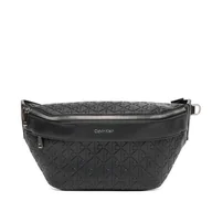 Nerki - Saszetka nerka Calvin Klein Emblem Emboss Waistbag LV04D3205G Czarny - miniaturka - grafika 1