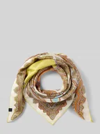 Apaszki i szaliki damskie - Jedwabna chusta z wzorem paisley na całej powierzchni - miniaturka - grafika 1