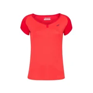Tenis ziemny - Koszulka dziewczęca Babolat Play Cap Sleeve Top czerwona 128 - miniaturka - grafika 1