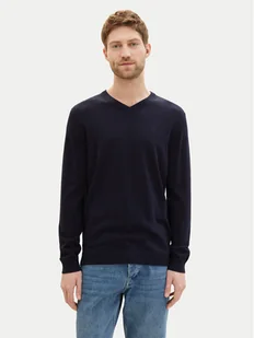 Tom Tailor Sweter 1038427 Granatowy Regular Fit - Swetry męskie - miniaturka - grafika 1