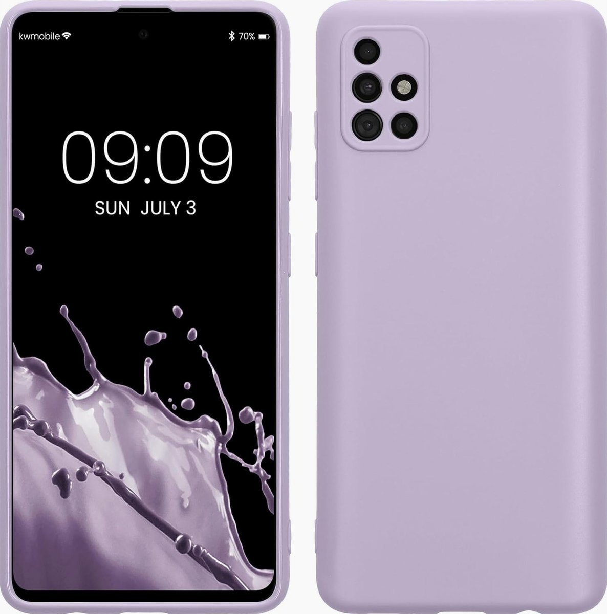 ETUI FIOLETOWE MATOWE OBUDOWA OCHRONNA TELEFONU ANTYPOŚLIZGOWE TPU