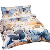 Pościel - Pościel satynowa 160x200 satynlove 12410 motyle - miniaturka - grafika 1