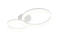 Lampy sufitowe - SCOPE R63601231 lampa sufitowa dwa białe ringi fi 23cm i 33cm LED 22W 4000K - miniaturka - grafika 1