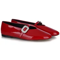 Baleriny - Baleriny damskie Bombonella 3T 6083-08 RED PATENT LEATHER R.36 - miniaturka - grafika 1