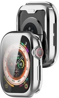 Akcesoria do smartwatchy - Bizon Etui z osłoną ekranu Case Watch Felipe do Apple Watch 10 (42mm), srebrne - miniaturka - grafika 1