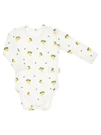 Body dla niemowląt - Dziewczęce body bawełna długi rękaw cytrynki Nicol,r.92 - miniaturka - grafika 1