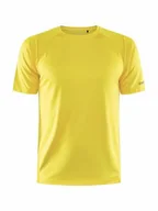 Koszulki męskie - Craft CORE Unify Training Tee koszulka treningowa męska S | Citrus | odzież sportowa dla mężczyzn z poliestru pochodzącego z recyklingu | zakrzywione szwy boczne | Quick Dry T-shirt męski | koszulka - miniaturka - grafika 1