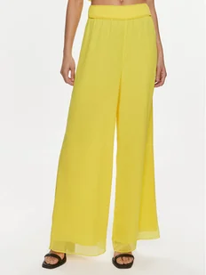Patrizia Pepe Spodnie materiałowe 2P1584/A061-Y447 Żółty Wide Leg - Spodnie damskie - miniaturka - grafika 1
