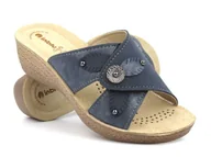 Klapki i japonki damskie - Wygodne, lekke klapki damskie - INBLU GL-54, granatowe - Inblu - miniaturka - grafika 1