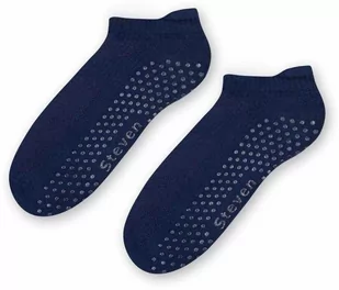 Stopki półfrotte z ABS art. 135 IJ006 granat - Skarpetki damskie - miniaturka - grafika 1