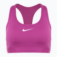 Bielizna sportowa damska - Biustonosz treningowy Nike Swoosh Medium Support hot fuchsia/white WYSYŁKA W 24H 30 DNI NA ZWROT - miniaturka - grafika 1