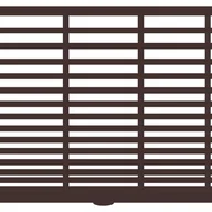 Ogrodzenia - Polbram Brama przesuwna teleskopowa Bali II 4x1,5 m prawa brązowa automat - miniaturka - grafika 1