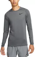 Koszulki męskie - Nike, Longsleeve treningowy męski NP TOP WARM LS CREW, DQ5448-068, Szary, Rozmiar XL - miniaturka - grafika 1