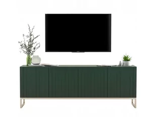 Komoda RTV, szafka stojąca, glamour, Elpis, 150x37x53 cm, zielony, mat - Szafki RTV - miniaturka - grafika 1