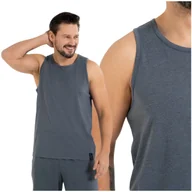 Koszulki męskie - TANK-TOP MĘSKI PODKOSZULEK GŁADKI KOSZULKA BEZ RĘKAWÓW KLASYCZNA MORAJ L - miniaturka - grafika 1