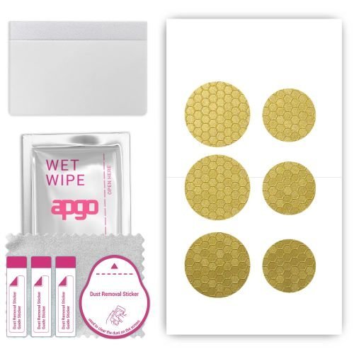 folia naklejka skórka strukturalna na TYŁ do Apple AirTag - Plaster Miodu Złoty - apgo SKINS