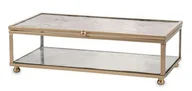 Pudełka i szkatułki - Szkatułka szklana metalowa Oprawa 6x20x11 cm - miniaturka - grafika 1