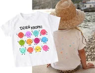 Koszulki dla dziewczynek - Koszulka dzień kropki - NADRUK PRZÓD I TYŁ (1) - miniaturka - grafika 1