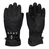 Rękawiczki - Rękawice damskie Roxy Jetty Solid narciarskie pięciopalczaste czarne-S - miniaturka - grafika 1