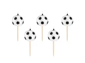 Urodziny dziecka - Świeczki pikery Piłka Nożna - 5 szt. - miniaturka - grafika 1