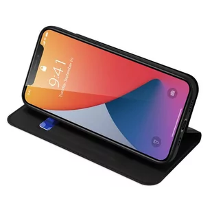 Dux Ducis Skin Pro kabura etui pokrowiec z klapką iPhone 12 Pro / iPhone 12 czarny - Etui i futerały do telefonów - miniaturka - grafika 4