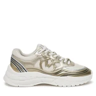 Sneakersy damskie - Sneakersy PINKO Glammy 04 SS0057 E014 Złoty - miniaturka - grafika 1