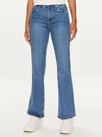 Spodnie damskie - Pepe Jeans Jeansy PL204733 Niebieski Flare Fit - miniaturka - grafika 1