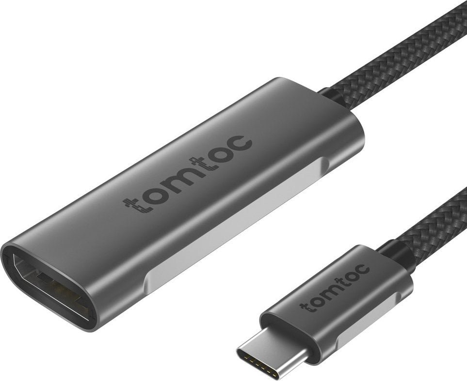Tomtoc Adapter AV Aluminum – USB-C to DisplayPort 1.4 Adapter, 4K@60/120Hz
