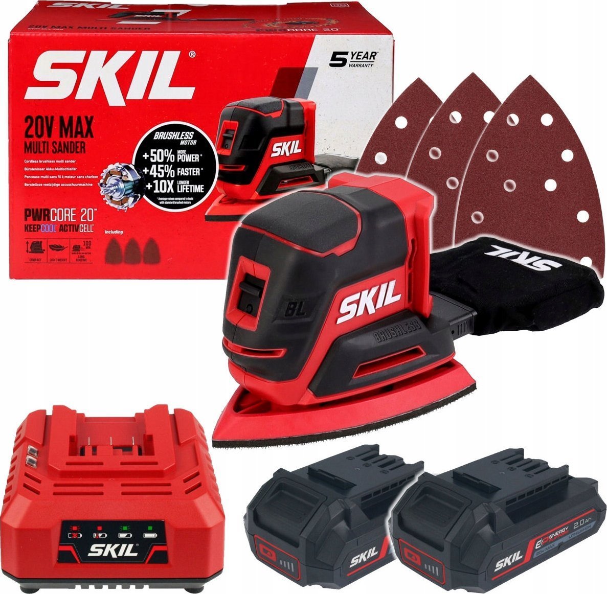 SKIL SANDER MULTI CORDLESS 3715CA 20V BL