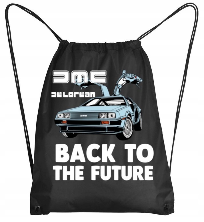 3076 PLECAK WOREK SZKOLNY DELOREAN BACK POWRÓT