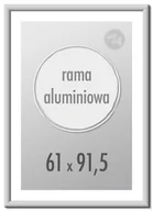 Ramki na zdjęcia - Ramka na zdjęcia 61x91,5 cm Ramki aluminiowe 91,5x61 cm srebrna - miniaturka - grafika 1