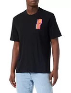 Koszulki męskie - Replay Męski T-shirt M6334, 098 czarny, L - miniaturka - grafika 1