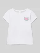 Koszulki dla dziewczynek - T-shirt o kroju regular fit z czystej bawełny - miniaturka - grafika 1